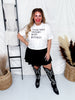 Chase Your Dreams with Whiskey Midi Graphic Tee - Whiskey Skies - ALI DEE