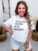 Chase Your Dreams with Whiskey Midi Graphic Tee - Whiskey Skies - ALI DEE