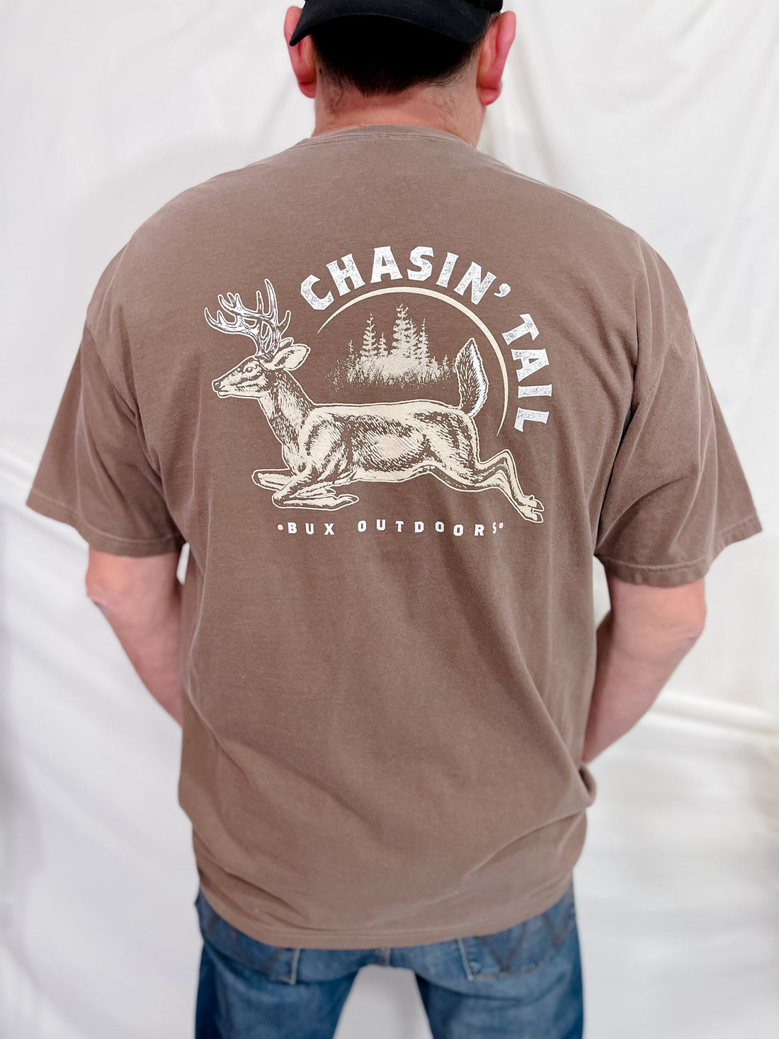 Chasin' Tail Men's Graphic Tee - Whiskey Skies - STATED BRANDS