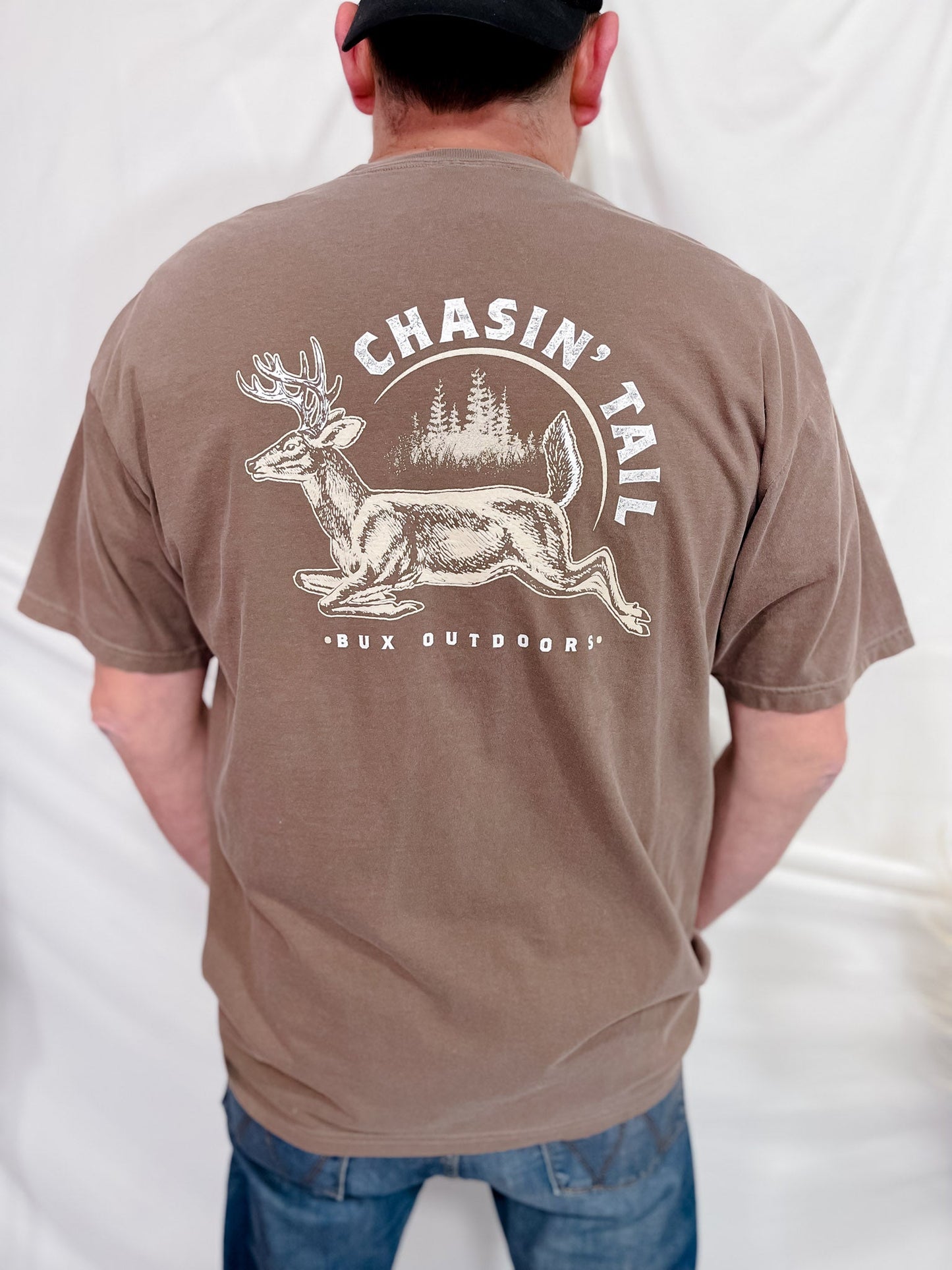 Chasin' Tail Men's Graphic Tee - Whiskey Skies - STATED BRANDS