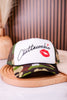 Chattacoochie Camo & White Trucker Hat - Whiskey Skies - TRASH FLOWERS TRUCKER HATS