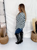 Checked In Long Sleeve Sweater - Whiskey Skies - STERLING KREEK