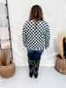 Checked In Long Sleeve Sweater - Whiskey Skies - STERLING KREEK