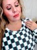 Checked In Long Sleeve Sweater - Whiskey Skies - STERLING KREEK