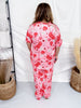 Checkered Cherries, Bows, & Flower Loungewear Set - Whiskey Skies - SHIRLEY & STONE