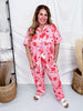 Checkered Cherries, Bows, & Flower Loungewear Set - Whiskey Skies - SHIRLEY & STONE
