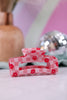 Checkered Floral Claw Hair Clips (6 Colors) - Whiskey Skies - THE DARLING EFFECT