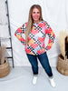 Checkered Hearts Long Sleeve Mesh Top - Whiskey Skies - DAVI & DANI
