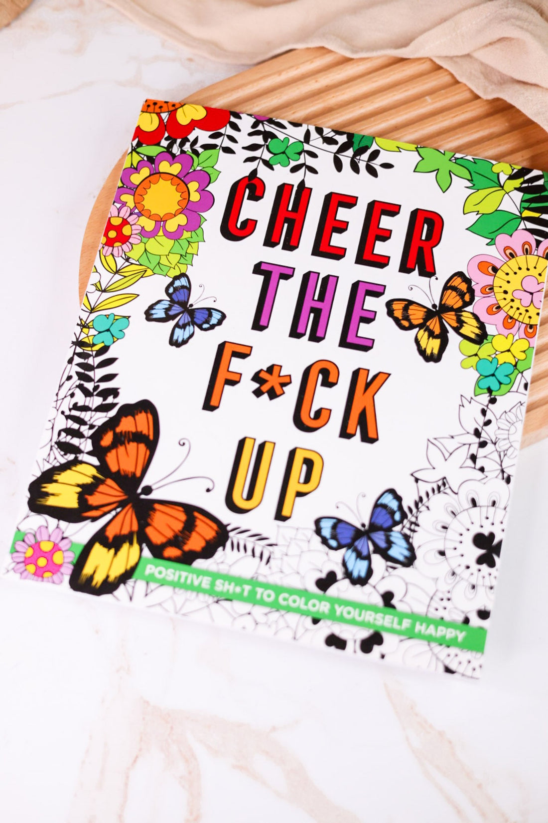 Cheer The F*ck Up Adult Coloring Book - Whiskey Skies - MACMILLAN HOLDINGS LLC