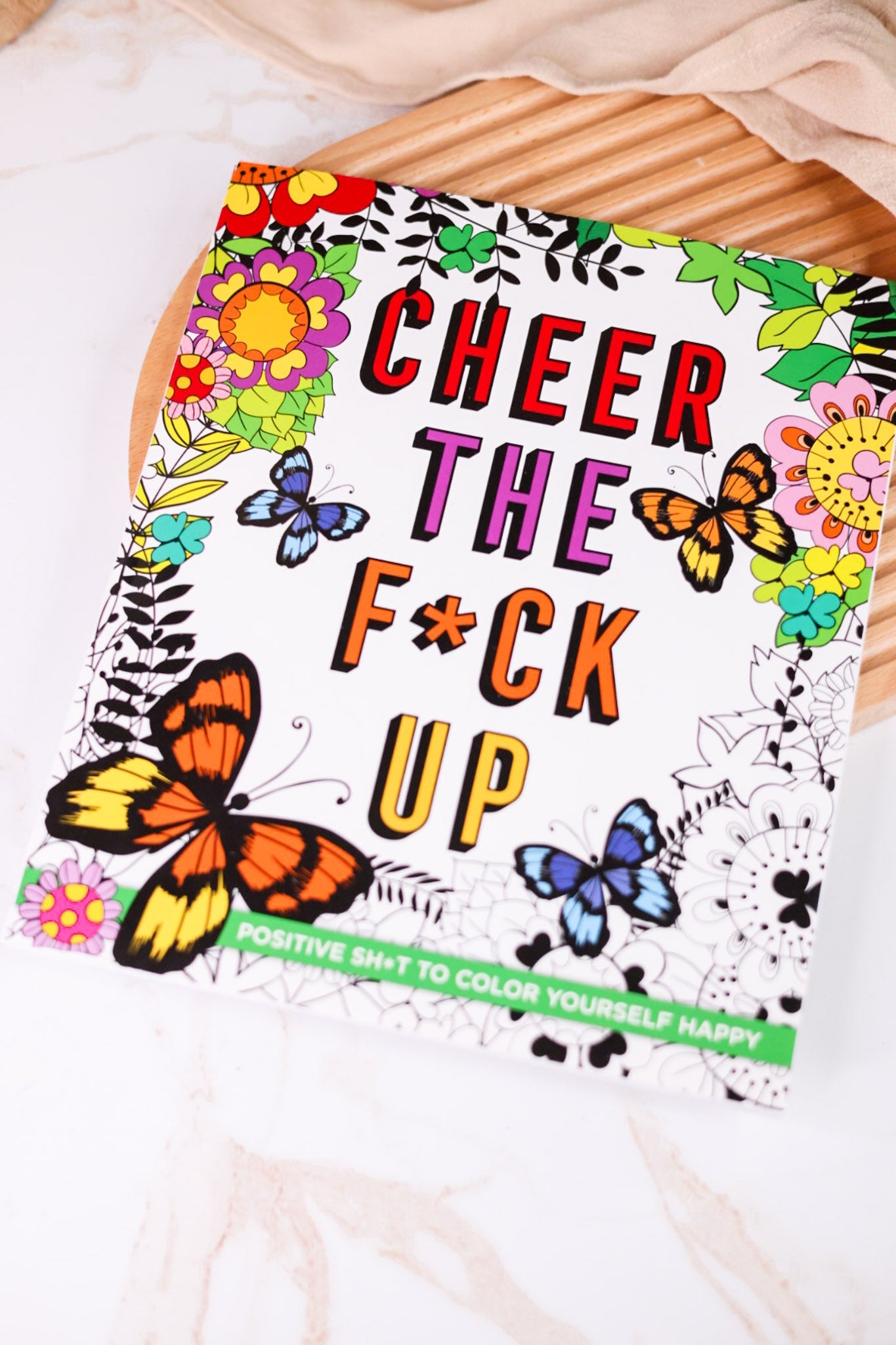 Cheer The F*ck Up Adult Coloring Book - Whiskey Skies - MACMILLAN HOLDINGS LLC