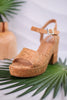 Cheers Glitter Cork Heels - Whiskey Skies - CORKYS FOOTWEAR