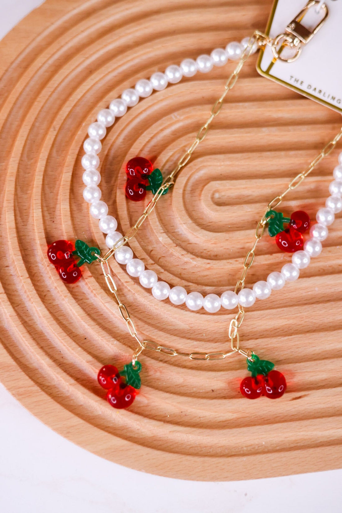 Cherried Away Necklace Purse Charm - Whiskey Skies - THE DARLING EFFECT