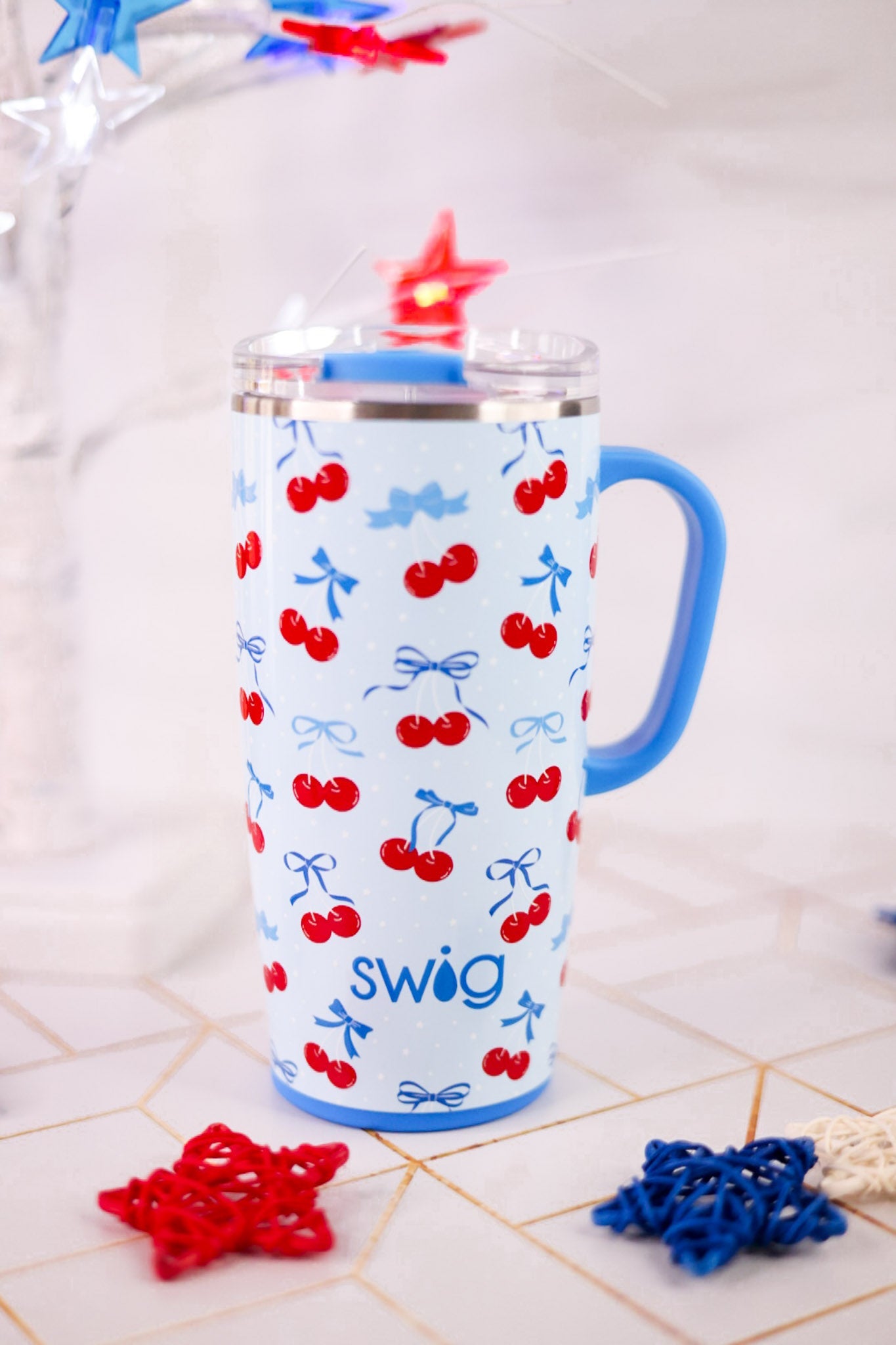 Cherry Pie 22oz Travel Mug - Whiskey Skies - SWIG LIFE