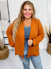 Chestnut Boyfriend Blazer - Whiskey Skies - ANDREE BY UNIT