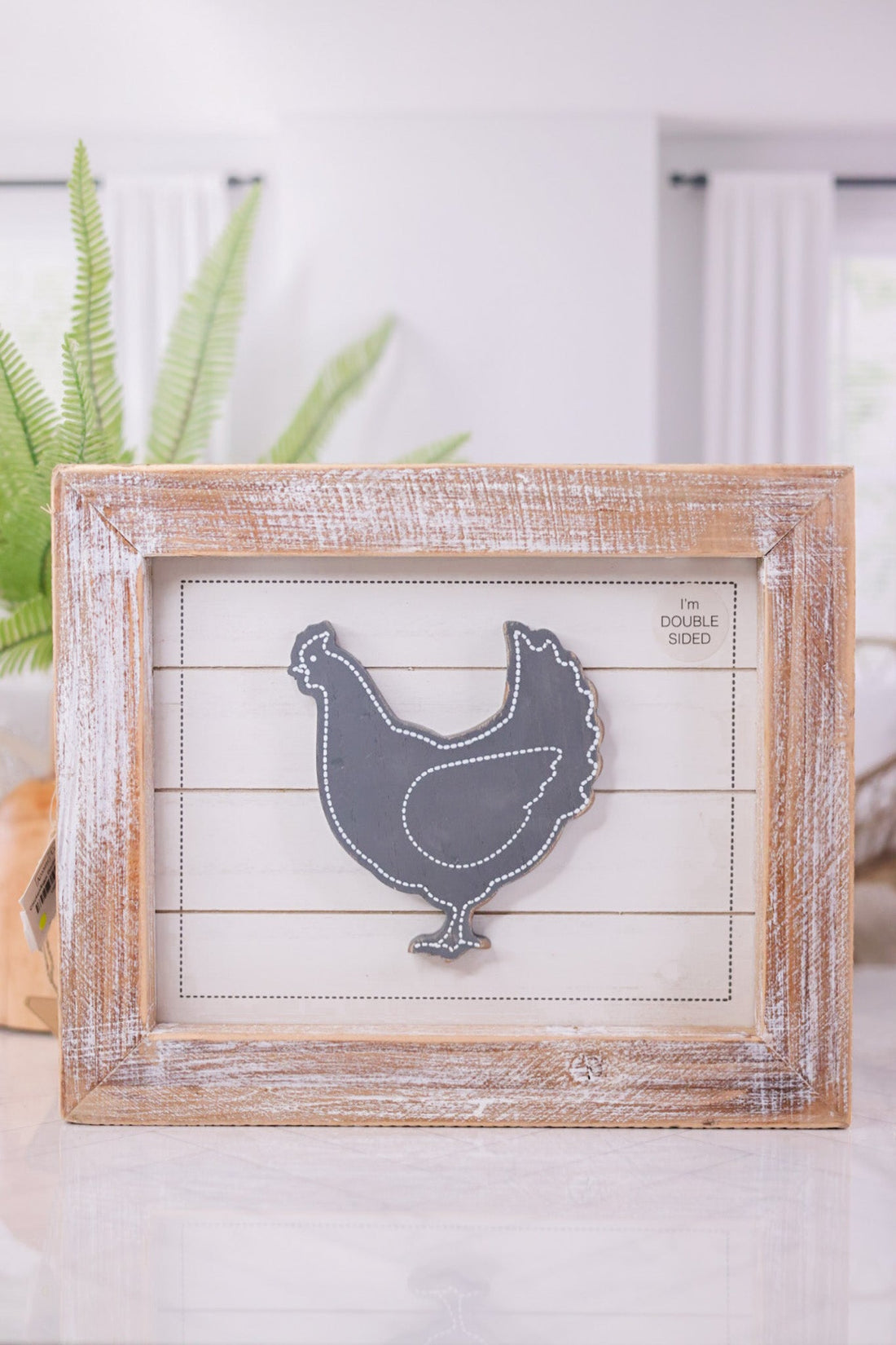 Chicken/Eggs Double Sided Sign - Whiskey Skies - ADAMS & CO