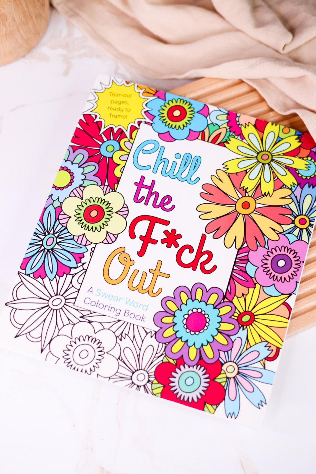 Chill The F*ck Out Adult Coloring Book - Whiskey Skies - MACMILLAN HOLDINGS LLC