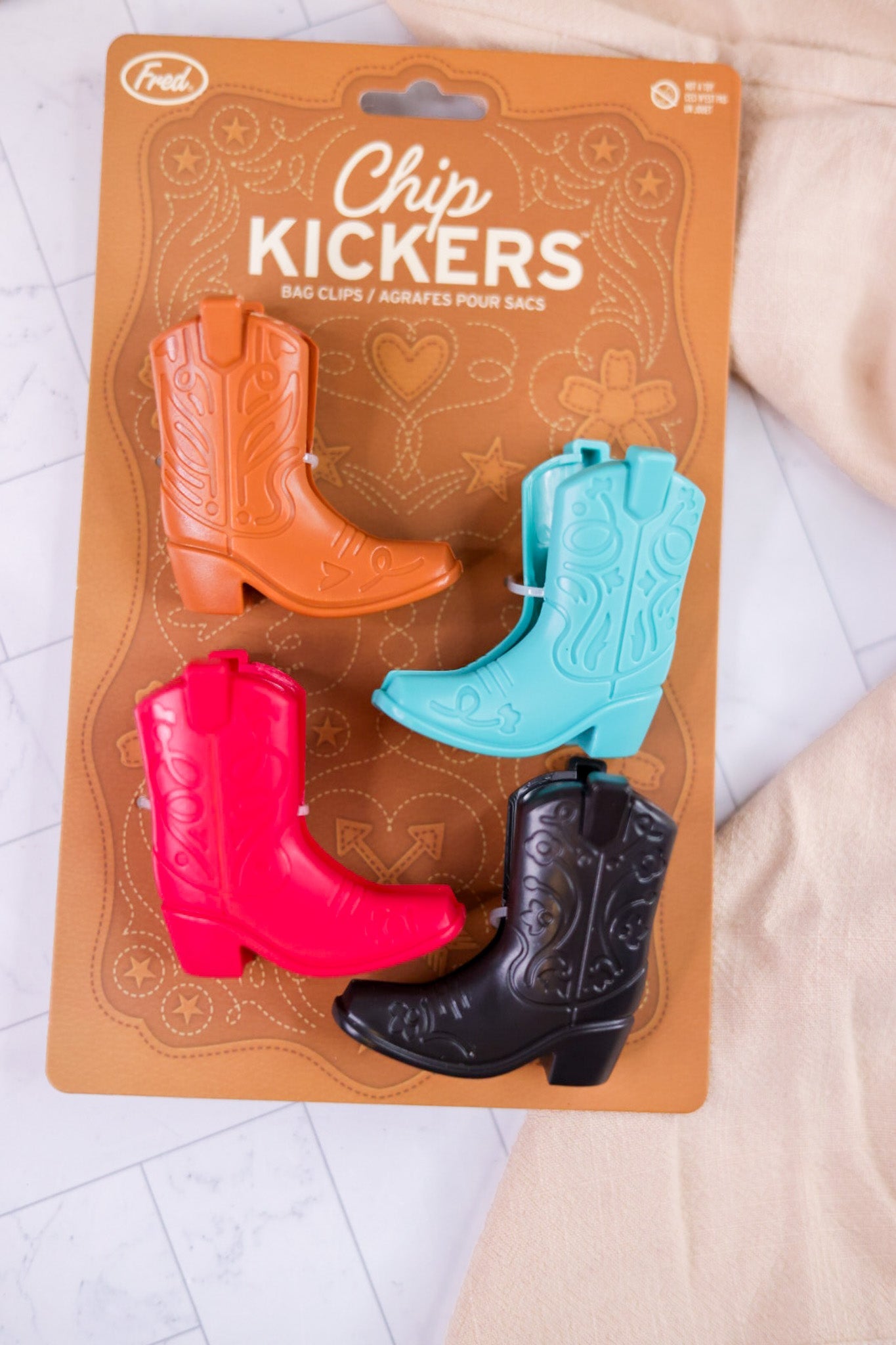 Chip Kickers Bag Clips - Whiskey Skies - FRED AND FRIENDS