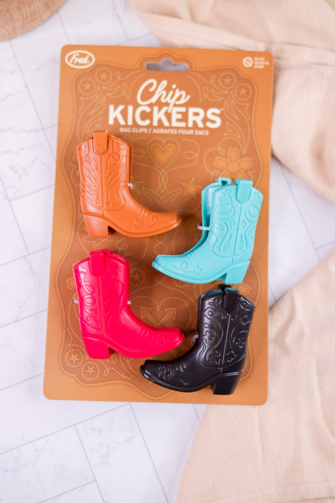 Chip Kickers Bag Clips - Whiskey Skies - FRED AND FRIENDS