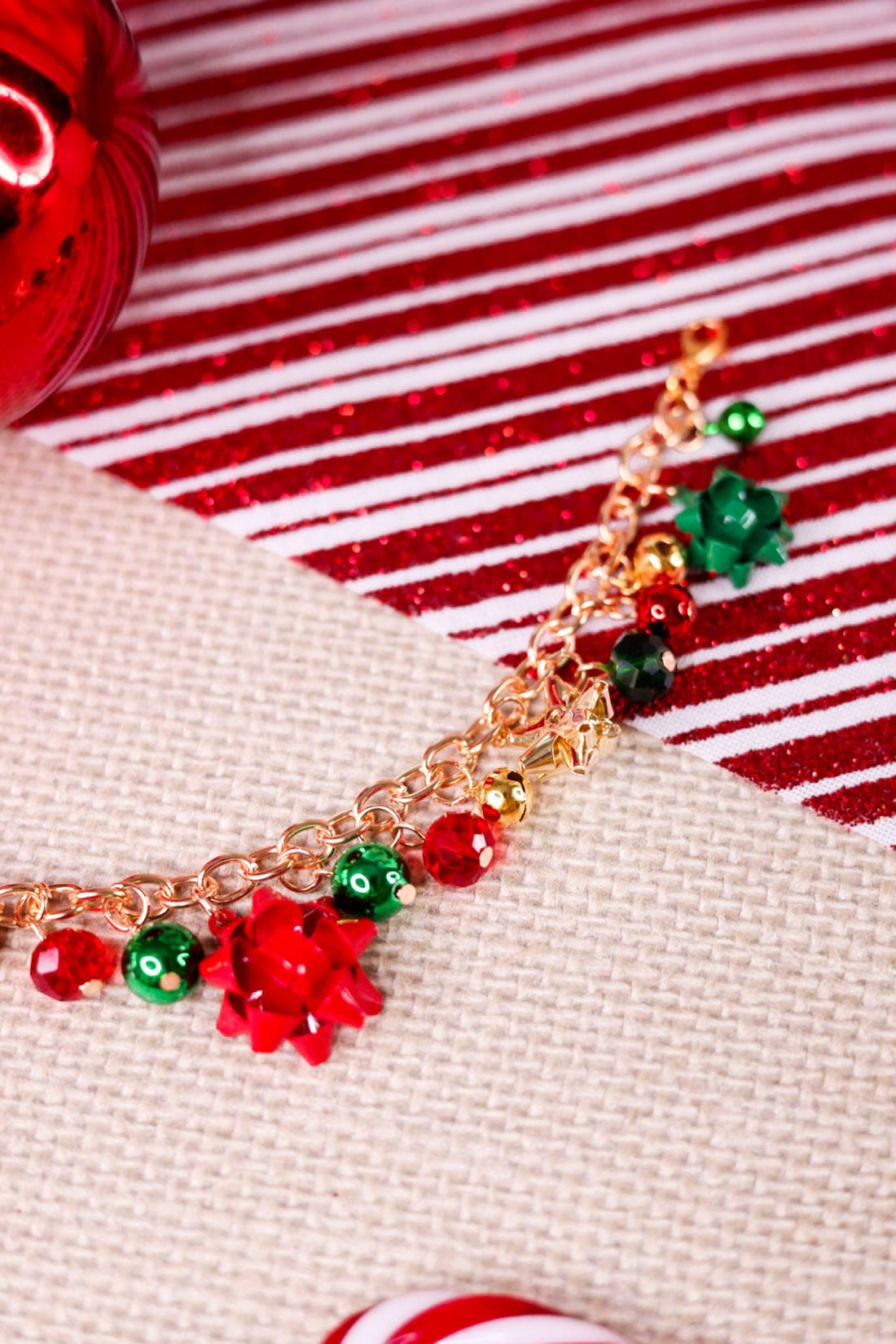 Christmas Bow Trucker Hat Chain - Whiskey Skies - VIBES HAT COMPANY