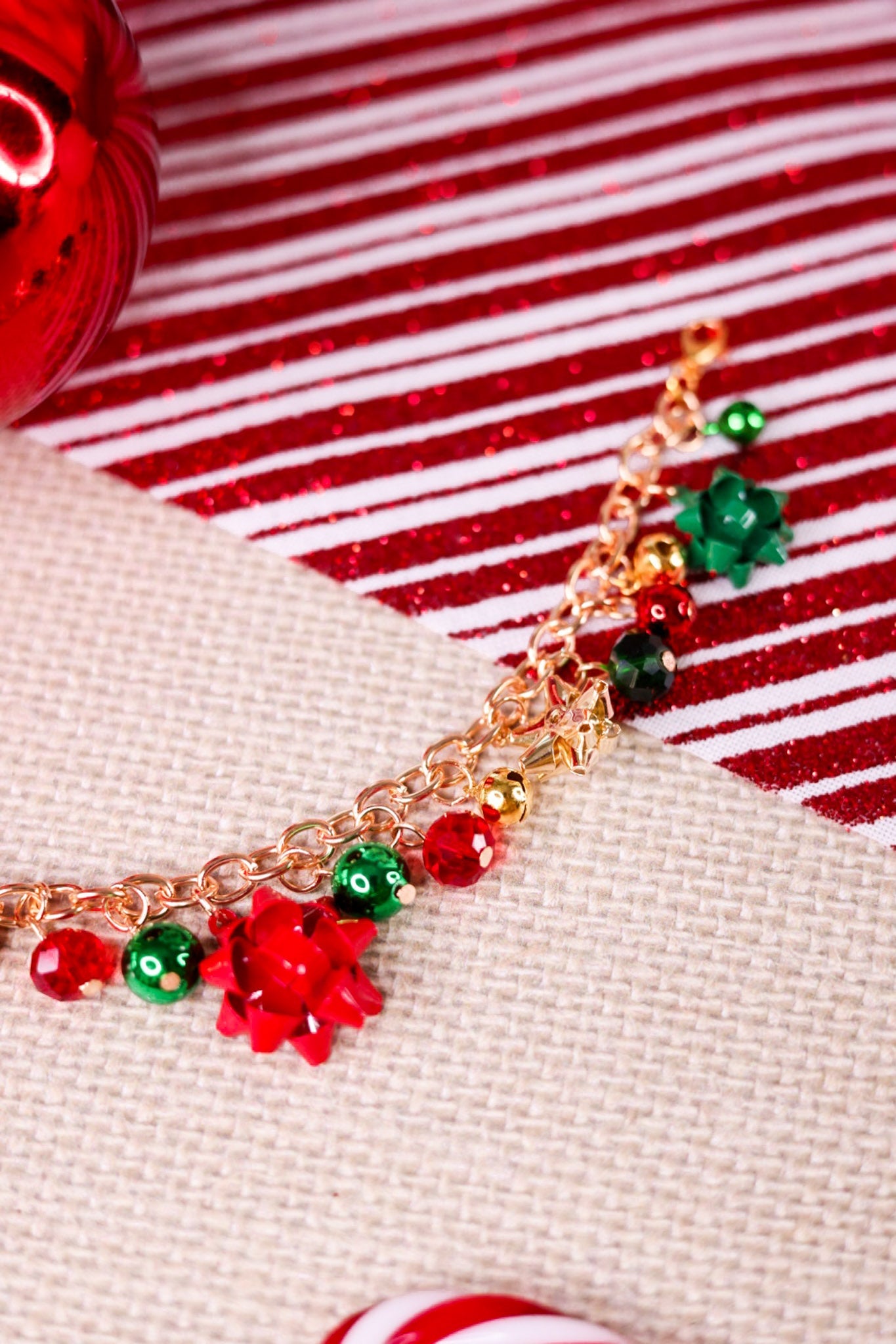 Christmas Bow Trucker Hat Chain - Whiskey Skies - VIBES HAT COMPANY