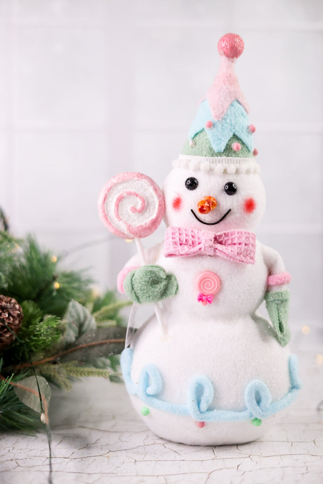 Christmas Candy Snowman Sitters (2 Styles) - Whiskey Skies - GERSON COMPANIES