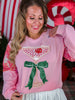 Christmas Cocktail Shirt With Sequin Sleeves - Whiskey Skies - SOUTHERN GRACE