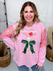 Christmas Cocktail Shirt With Sequin Sleeves - Whiskey Skies - SOUTHERN GRACE