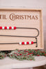 Christmas Countdown with Red and White Wooden Beads - Whiskey Skies - MELROSE INTL