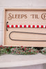 Christmas Countdown with Red and White Wooden Beads - Whiskey Skies - MELROSE INTL