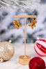 Christmas Gingerbread Men Earrings - Whiskey Skies - PERIWINKLE BY BARLOW