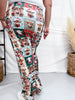 Christmas Highland Cow Loungewear Pants - Whiskey Skies - BRIEF INSANITY