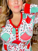 Christmas Long Sleeve Hot Cocoa Gingerbread Loungewear Set - Whiskey Skies - SHIRLEY & STONE