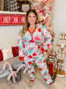 Christmas Long Sleeve Hot Cocoa Gingerbread Loungewear Set - Whiskey Skies - SHIRLEY & STONE