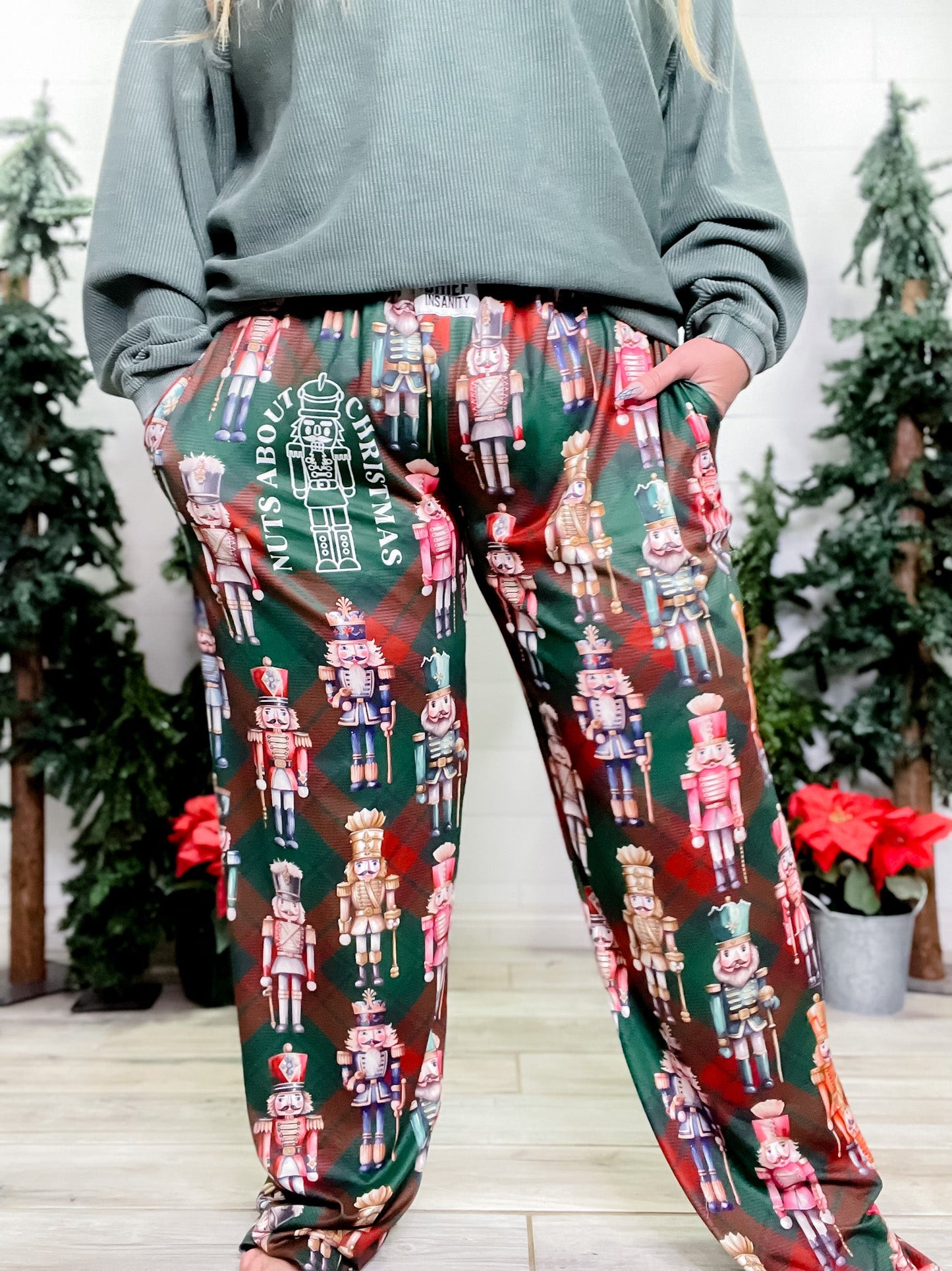 Christmas Nutcracker Lounge Pants - Whiskey Skies - BRIEF INSANITY