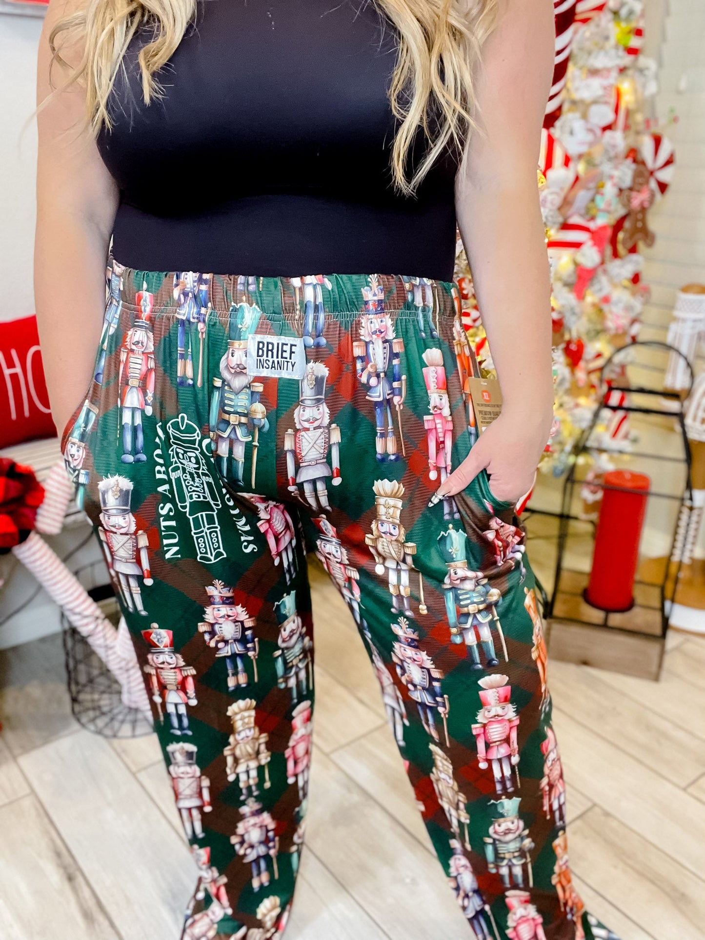 Christmas Nutcracker Lounge Pants - Whiskey Skies - BRIEF INSANITY