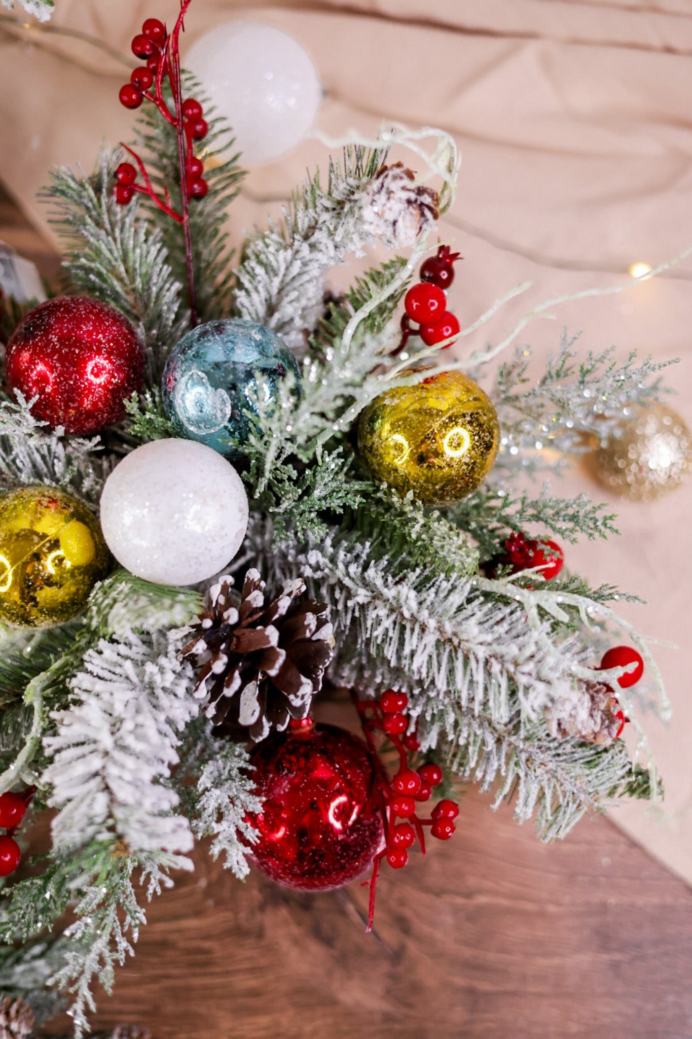 Christmas Ornament and Frosted Pine Orb - Whiskey Skies - SULLIVANS