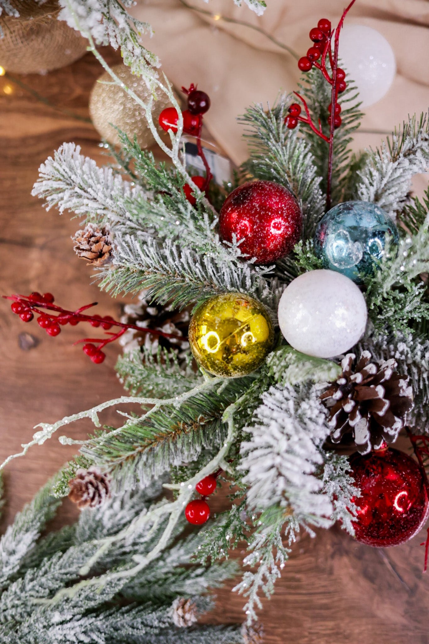 Christmas Ornament and Frosted Pine Orb - Whiskey Skies - SULLIVANS