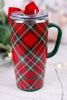 Christmas Plaid 22oz Travel Mug - Whiskey Skies - SWIG LIFE