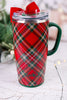 Christmas Plaid 22oz Travel Mug - Whiskey Skies - SWIG LIFE