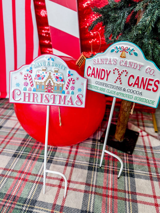 Christmas Sweets Stake Signs (2 Styles) - Whiskey Skies - SPECIAL T IMPORTS INC