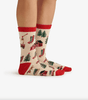 Christmas Tree Farm Women's Crew Socks - Whiskey Skies - HATLEY LITTLE BLUE HOUSE INC.