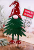 Christmas Tree Gnome Metal Sculpture - Whiskey Skies - SUNSET VISTA DESIGNS