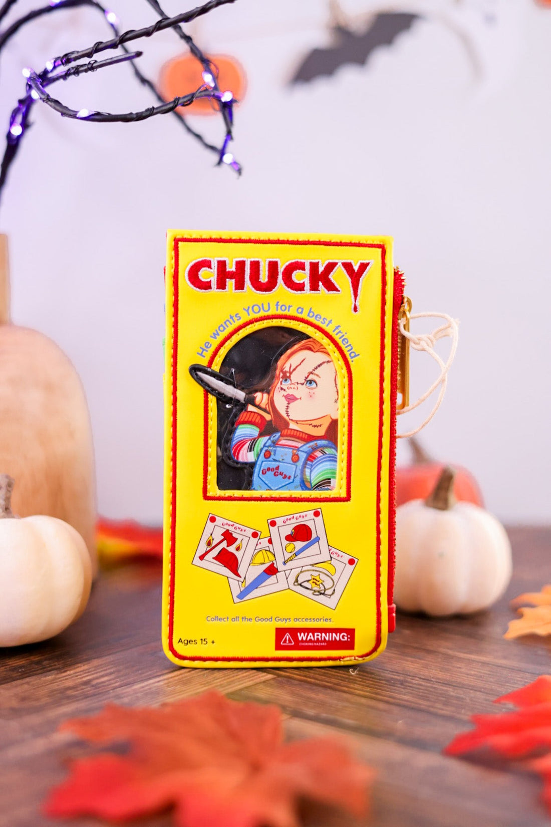 Chucky Good Guys Box Large Card Holder - Whiskey Skies - LOUNGEFLY