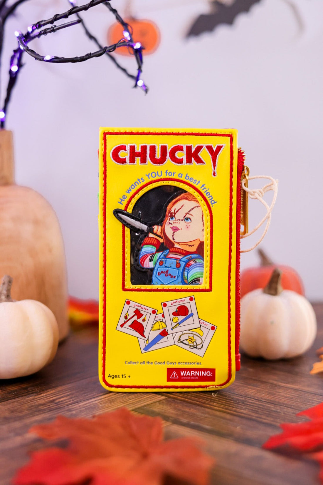 Chucky Good Guys Box Large Card Holder - Whiskey Skies - LOUNGEFLY