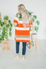 Chunky Color Block Knit Cardigan - Whiskey Skies - DAVI & DANI