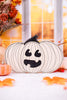 Chunky Wooden Ivory Jack - O - Lantern Sitter - Whiskey Skies - ADAMS & CO