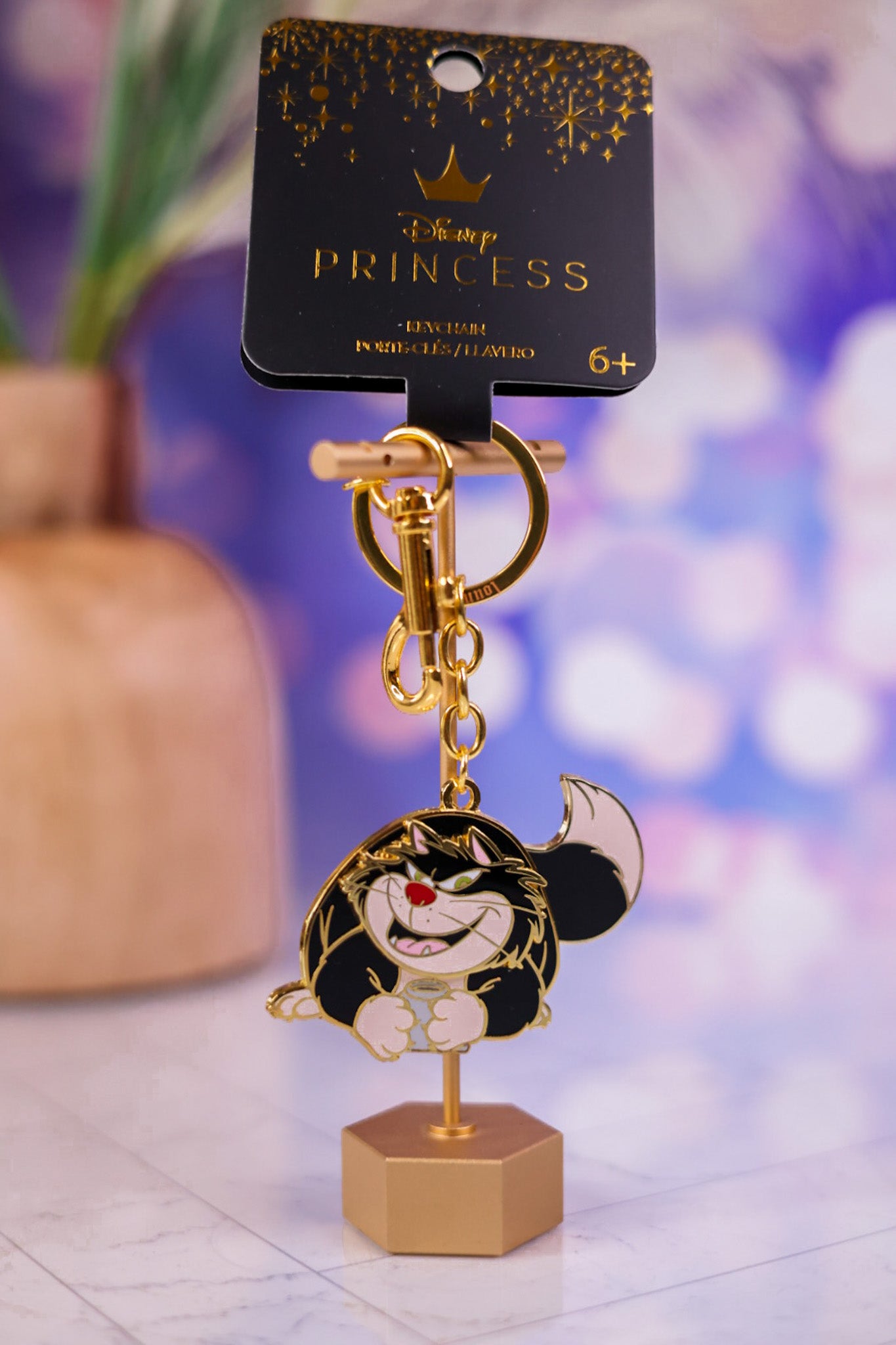 Cinderella Lucifer Enamel Keychain - Whiskey Skies - LOUNGEFLY