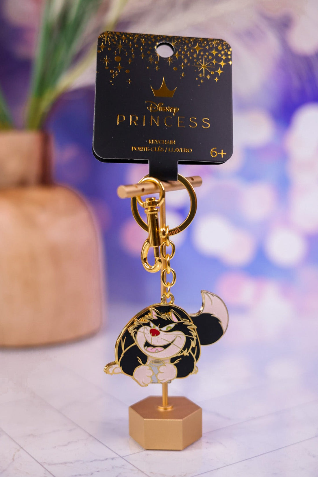 Cinderella Lucifer Enamel Keychain - Whiskey Skies - LOUNGEFLY