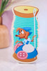 Cinderella Mouse Spool Card Holder - Whiskey Skies - LOUNGEFLY