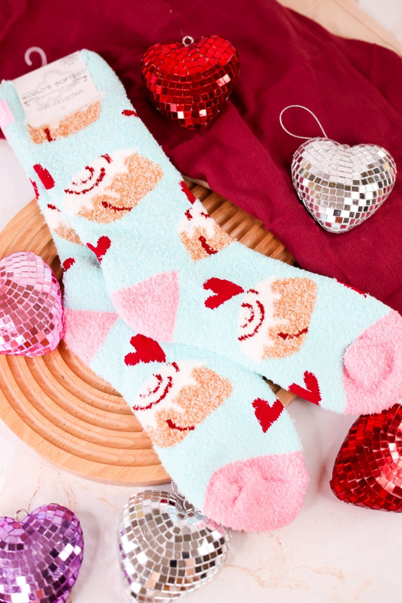 Cinnamon Bun Cozy Collection Crew Socks - Whiskey Skies - CRESCENT SOCK COMPANY